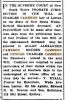 Probate Notice - Charles Cameron - 1934